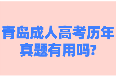 青岛成人高考历年真题有用吗