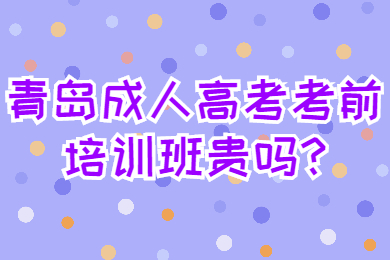 青岛成人高考考前培训班贵吗