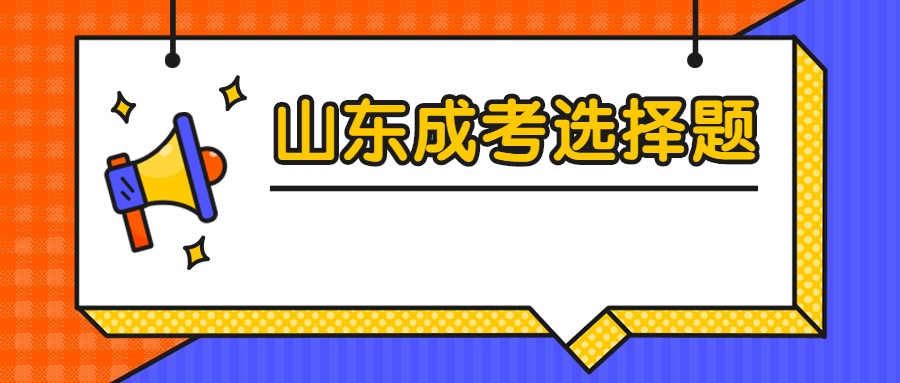 山东成考选择题