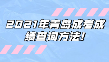 青岛成考成绩查询