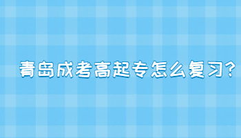 青岛成考高起专怎么复习